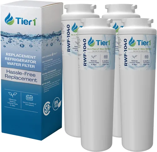Vista 12 de Tier1 Filtro de agua para refrigerador RWF1040 UKF8001 Reemplazo para Whirlpool EDR4RXD1, Maytag 4396395, rwf0900a, fl-rf07, fmm-2 Hasta 6 meses