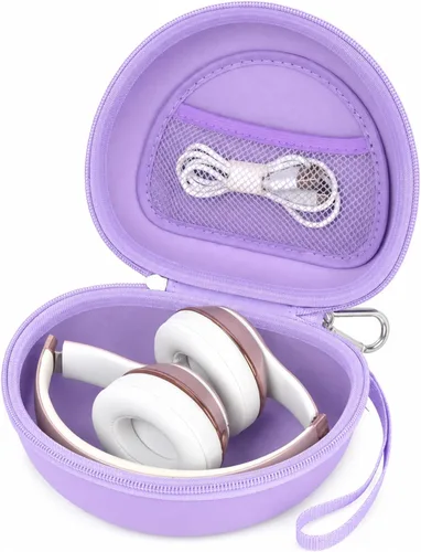 Vista 9 de COMECASE - Funda rígida para auriculares Beats Solo 4 3 2 y Studio Pro Extra-Large Protective Shell for Foldable On-Ear Headsets, Storage for