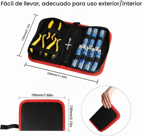 Vista 7 de Kit de herramientas RC de 12 piezas con hexagonal, Phillips, destornillador