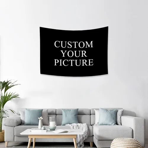Vista 26 de Canessioa Tapiz personalizado para cargar imágenes personalizadas, tapiz personalizado, pancarta, logotipo, diseño de texto, tapiz para colgar