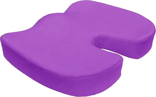 Vista 9 de Bookishbunny Silla de oficina ortopédica de espuma viscoelástica para coxis y almohadilla para asiento de automóvil, cojín cómodo para el dolor