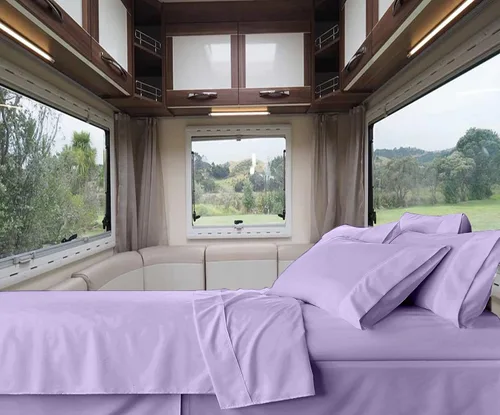 Vista 14 de RV-Sheets - Juego de sábanas estrechas de 29.9 x 78.3 in, 600 hilos, 100% egipcias, autocaravanas, caravanas, caravanas, barcos, suaves, de lujo