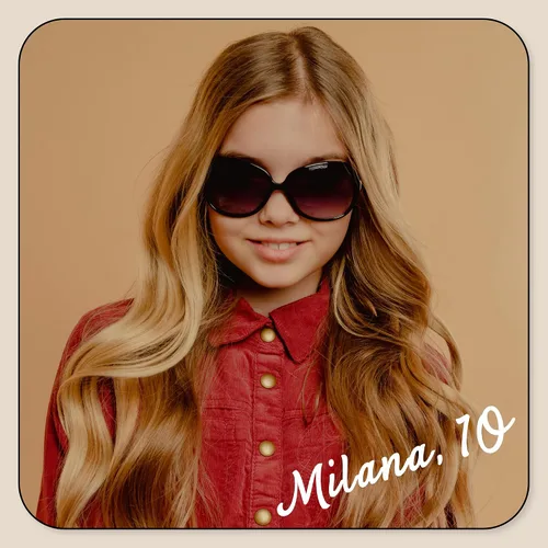 Vista 7 de LEICO FASHION Gafas de sol redondas con forma de mariposa UV400 para niñas de 3 a 12 años