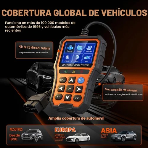 Vista 6 de 2-en-1 PRO OBD2 escáner herramienta de diagnóstico, lector de código