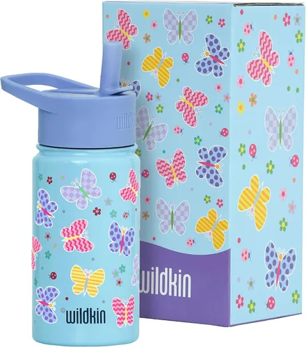 Vista 20 de Wildkin Kids - Botella de agua de acero inoxidable de 14 onzas para niños – Sin BPA, a prueba de fugas, aislada, fácil de limpiar - Ballerina