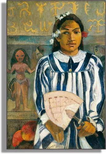 Vista 15 de OKRA Paul Gauguin - Arte de pared para decoración de pared de niñas bretonas, imágenes históricas, decoración de pared de lienzo para habitación