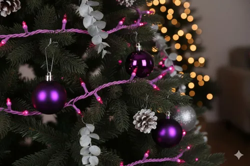 Vista 7 de Brite Star 50 Lt Designer Series Mini luces, púrpura, cable morado Alambre morado (50 Lt)