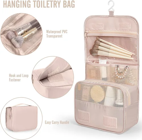 Vista 3 de Veken Juego de 10 cubos de embalaje para viajes, accesorios esenciales para vacaciones en la playa, cruceros, bolsas organizadoras de maleta