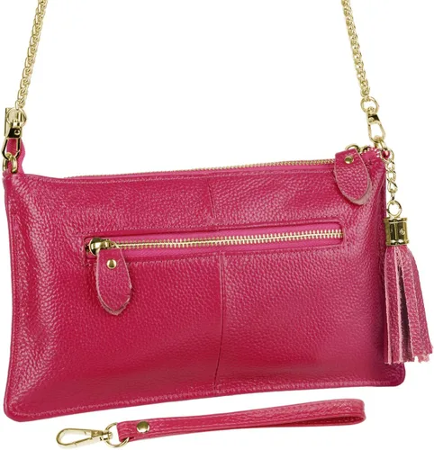 Vista 2 de YALUXE Genuine Leather Wristlet Handbags Purses Cell Phone Pocket Clutch Wallet Crossbody Bags for Women