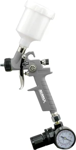 Vista 2 de NuMax SPS08 Neumático 0.031 in Punta Mini HVLP Gravedad Alimentación Pistola de pulverización con 125 cc Copa de Plástico