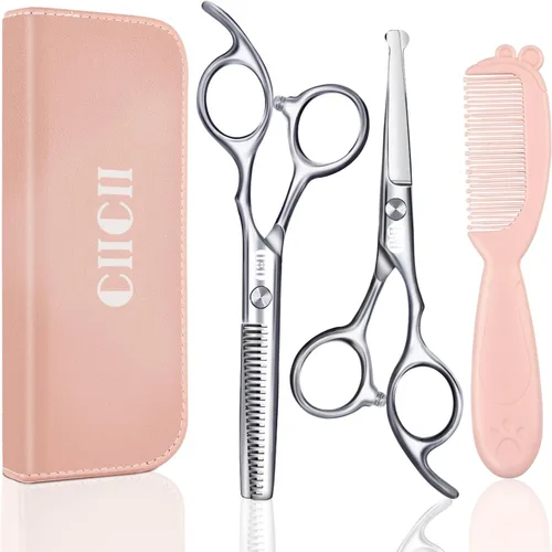 Vista 11 de CIICII Tijeras de corte de pelo, kit de tijeras de corte de pelo