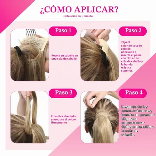 Vista 6 de Ve Sunny Extensión de cola de caballo de 2.82 oz, extensiones de cabello humano real real para mujer, color negro azabache, 14 pulgadas Pony-1-1-#1