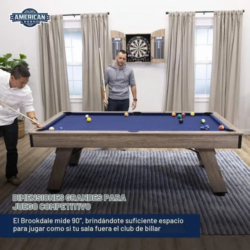 Vista 2 de American Legend Billiard Table with Rustic Wood Finish