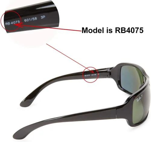 Vista 3 de Walleva - Lentes de repuesto para gafas de sol Ray-Ban RB4075 de 2.402in, 5 opciones disponibles