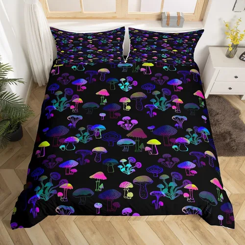 Vista 18 de Funda de edredón de caballo blanco y marrón, juego de ropa de cama 3D de animales de granja occidental para niñas y niños, funda de edredón