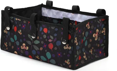 Vista 9 de Bolsa de andador debajo del asiento para rodillo de cuatro ruedas, bolsa con ruedas, organizador de almacenamiento para caminantes para senoirs