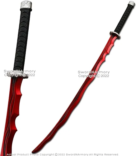 Vista 2 de Munetoshi 44.5" Katana Samurai Espada Elden Blood River Fantasía Videojuego Cosplay