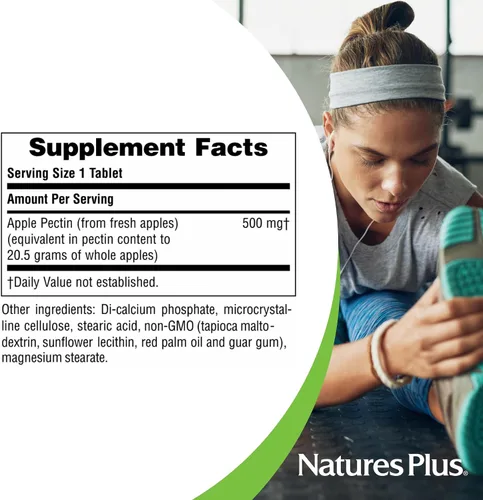 Vista 5 de Pectina de Manzana 500mg - 180 - Tableta