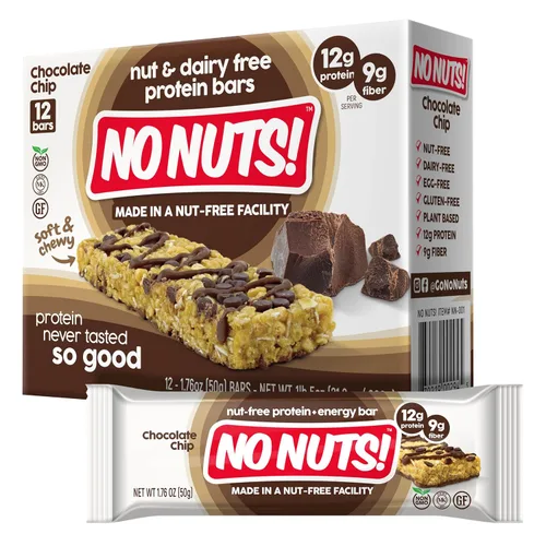 Vista 7 de ¡No Nuts! Barras de proteínas veganas 100% sin nueces, sin lácteos, arándanos y vainilla, orgánicas, kosher, sin huevos, sin OGM y sin lácteos