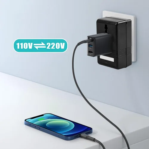 Vista 5 de Convertidor de voltaje de 110V a 220V elevador y reductor de potencia conversión bidireccional transformador convertidor de voltaje para viajes, RV