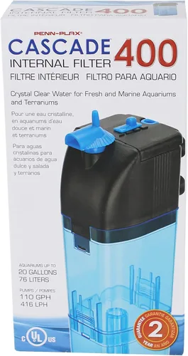 Vista 19 de Penn-Plax Cascade 300 Filtro Interno Completamente Sumergible – Proporciona Filtración Física, Biológica y Química para Acuarios y Tanques
