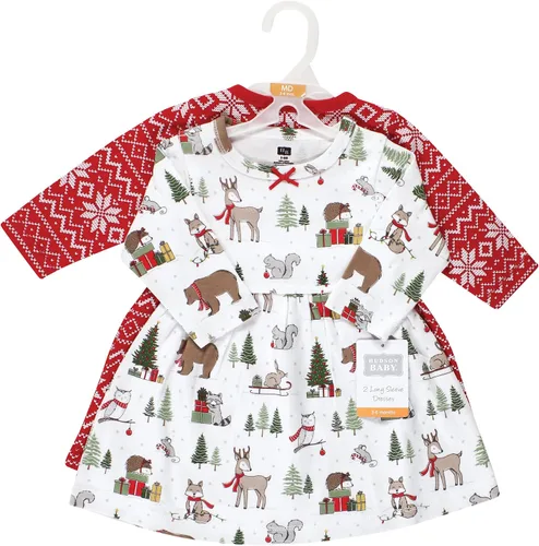 Vista 2 de Hudson Baby - Vestidos de algodón para niñas bebés