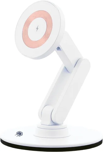 Vista 10 de ClikDock Soporte Magnético para Teléfono Celular con Carga Inalámbrica, Gira 360°, Construcción de Aluminio, Compatible con Teléfonos MagSafe