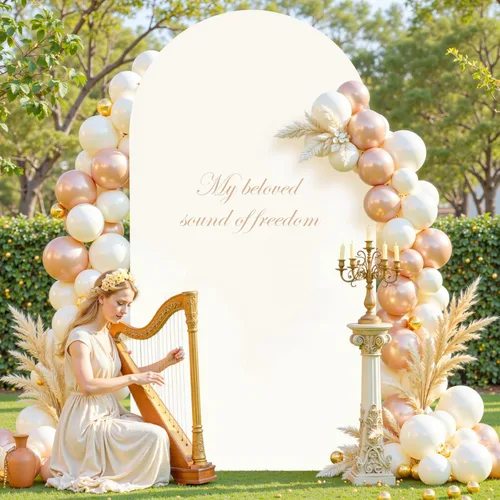 Vista 34 de Baby Blue Arch Backdrop Cover, 6FT Spandex Fitted Wedding Arch Stand Covers Round Top Chiara Backdrop Cover for Birthday Party Ceremony Banquet Azul