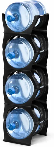 Vista 15 de Bariboo Estante apilable para almacenamiento de botellas de agua, organizador de 5 galones, soporte para jarra para organización de cocina, gabinete