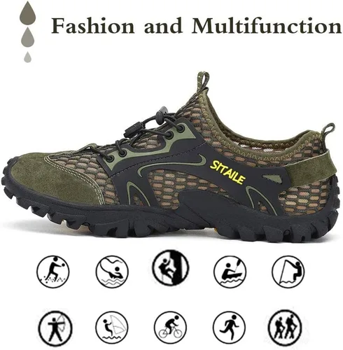 Vista 6 de Zapatos de agua para hombres y mujeres. Secado rápido. Para andar descalzo. Para gimnasia en el agua, natación, para el río. Zapatos para piscina