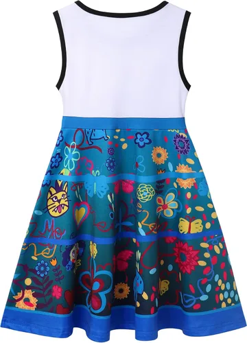 Vista 2 de DOCHEER Girl Dress Toddler Kid Baby Sleeveless Dress with Hairband (2-10Years)