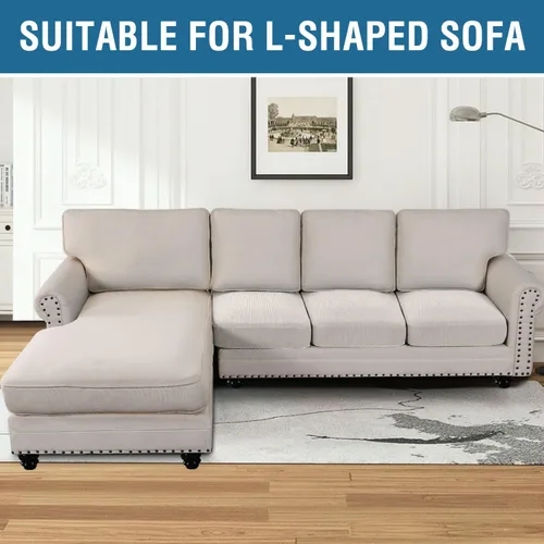 Vista 147 de H.VERSAILTEX Fundas de Cojín de Asiento Individuales Super Elásticas Fundas de Sofá Fundas de Cojín de Sofá Fundas Deslizables Juegos Tela de Sarga