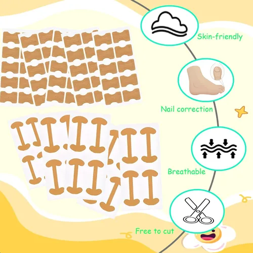 Vista 4 de Kit corrector de uñas encarnadas con tiras de corrección flexibles y cinta – Juego de herramientas profesionales de pedicura en el hogar