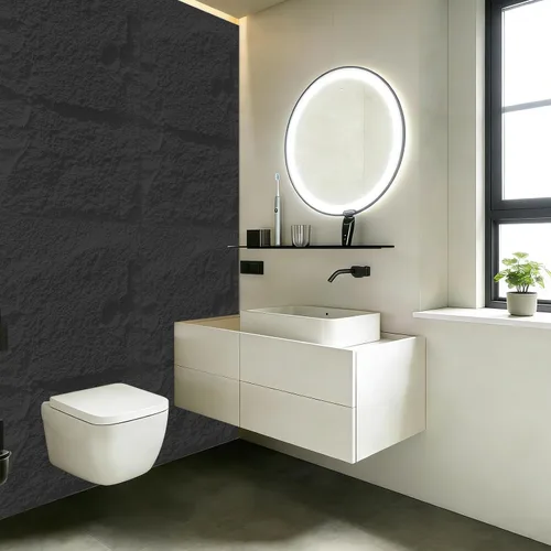 Vista 5 de Paneles de pared de piedra sintética 3D, paneles de pared de 1.18 pulgadas para decoración de pared interior, 4 paneles de revestimiento
