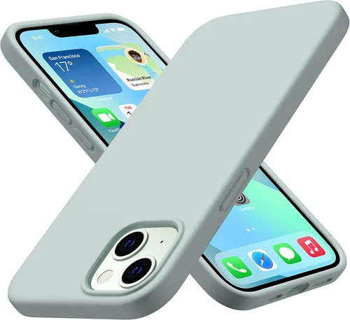 Vista 18 de CellEver Funda de silicona resistente para iPhone 13, protección militar contra caídas, protección elevada de pantalla y cámara, interior sin Negro