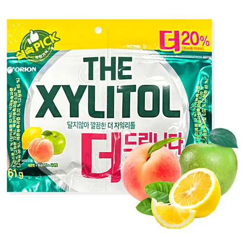 Vista 7 de Minecook Chicle Xylitol 3 Sabores Manzana, Melocotón, Limón 4.4oz 4.30 oz