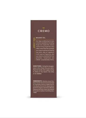 Vista 8 de Aceite para barba Cremo, vainilla añejada revitalizante, 1 fl oz - Restaura la humedad natural y suaviza tu barba para ayudar a aliviar el picor