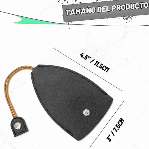 Vista 7 de Funda para llave de coche, 8 piezas, creativa, extraíble, funda de piel sintética, bolsa protectora para llaves de coche de gran capacidad