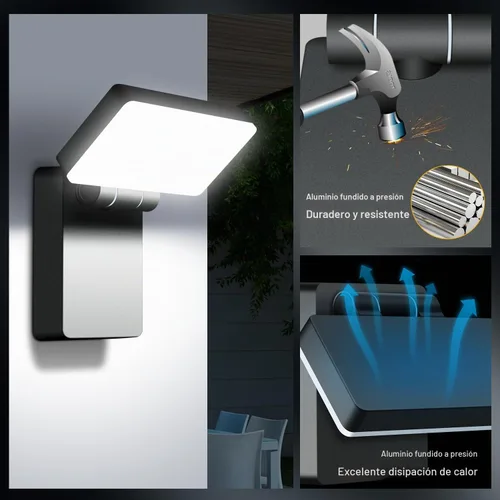 Vista 3 de Lámpara de pared moderna y elegante de 40 W, 3000 lúmenes, cabezal