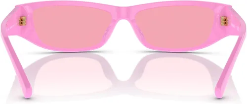 Vista 4 de Versace Gafas de sol para niños, montura rosa, lentes rosas, 1.969 in