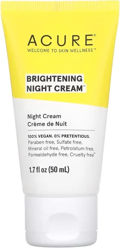 Vista 2 de Acure Crema de noche iluminadora, 1.7 fl oz (1.7 fl oz) (paquete de 2)