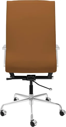 Vista 5 de Laura Davidson Furniture SOHO II Silla de gestión acolchada con respaldo alto (marrón)