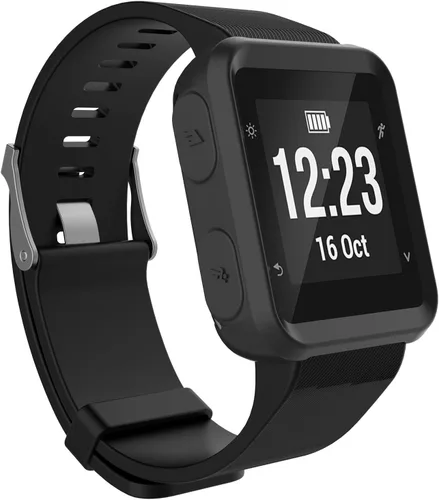 Vista 2 de REYDA Paquete de 2 fundas de reloj compatibles con Garmin Forerunner 35/30, ultrafinas de silicona suave con borde de parachoques, resistente a