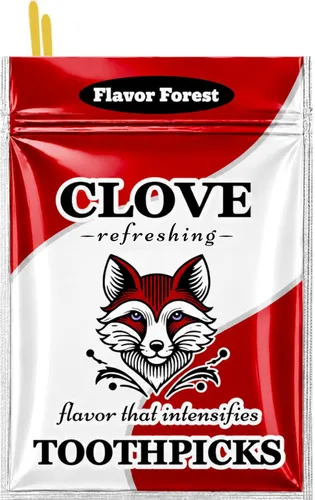 Vista 5 de Palillos de dientes con sabor a canela caliente (forma plana) 100ct
