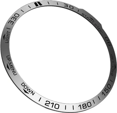 Vista 7 de Abanen Bisel de reloj para Garmin Fenix 7X Sapphire Solar, acero inoxidable pulido cubierta adhesiva antiarañazos, anillo de cubierta protectora