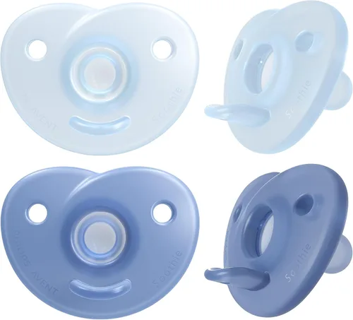 Vista 10 de Philips AVENT SCF099/41 - Chupón de corazón, azul/azul claro, 0 a 3 meses, paquete de 4