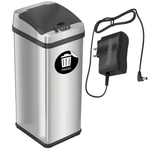 Vista 14 de iTouchless - Cubo de basura para cocina de 13 galones, con sensor, con ruedas