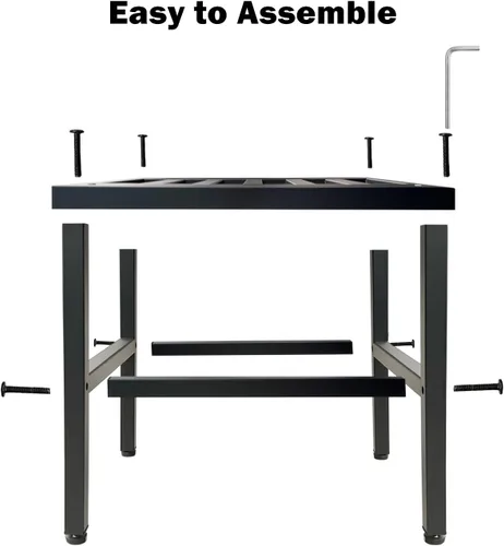 Vista 8 de Soporte para plantas para interiores y exteriores, soporte de metal para plantas de 13 pulgadas, soportes de pedestal en T de hierro forjado