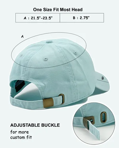 Vista 2 de Utmost Gorra de béisbol unisex de algodón de perfil bajo, color blanco liso, suave, sin construir, ajustable, tamaño para papá