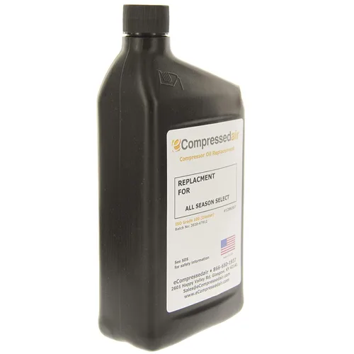 Vista 2 de Aceite para compresor Quincy Quin-Cip D (1 cuarto de galón) 1 cuarto de galón Lubricante de repuesto para equipos y sistemas de aire comprimido
